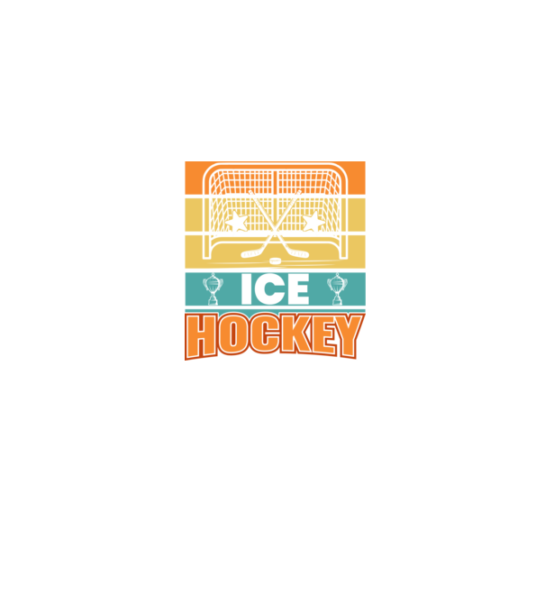 Ice Hockey model albastru jeanși pe tricou