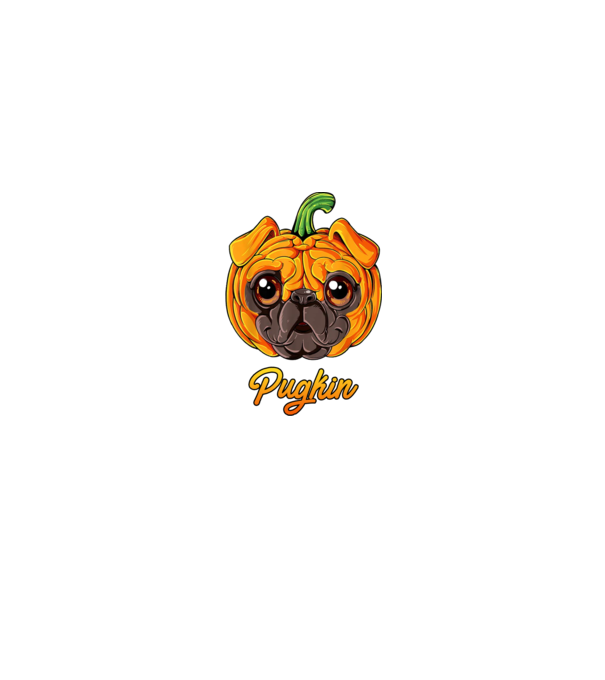 Pugkin model negru pe tricou