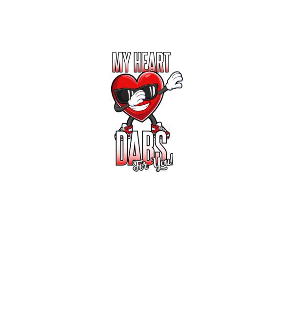 My Heart Dabs For You model gri pe tricou