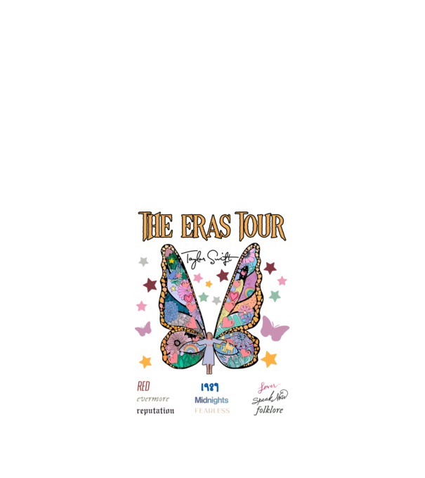 Taylor Swift eras fairy model alb pe tricou
