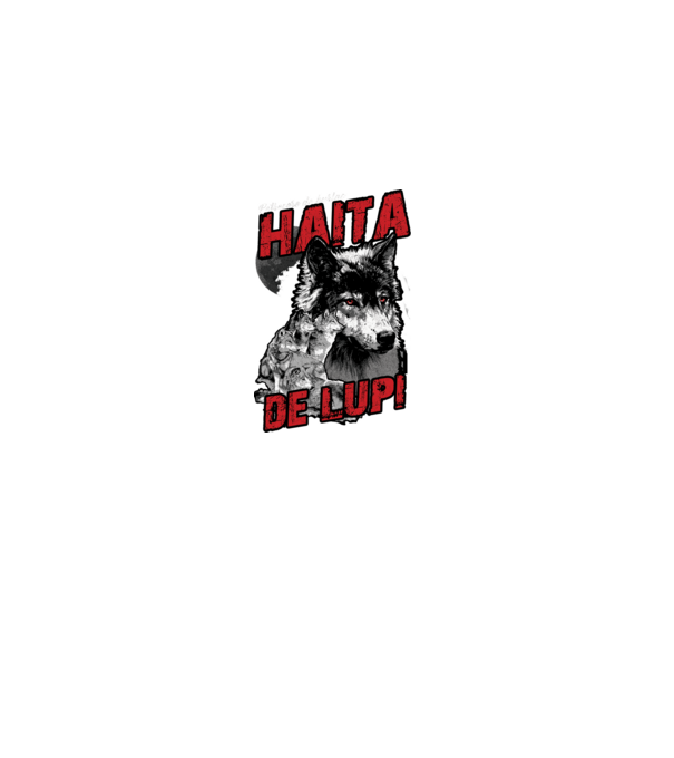 Petrecere de burlac - haită de lupi model negru pe tricou