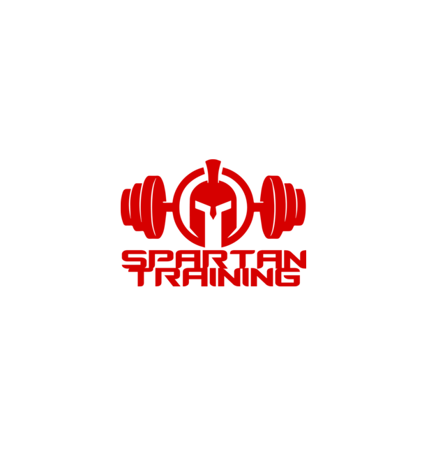 Spartan Training model negru pe tricou