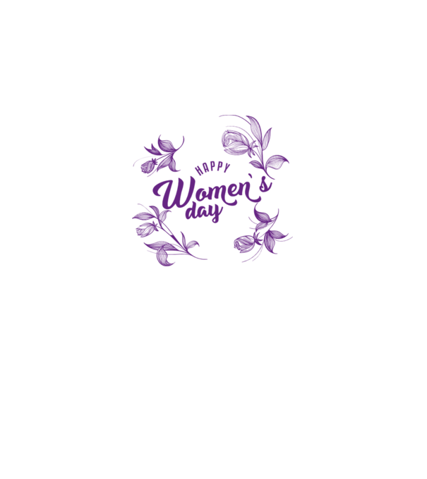 'Happy women''s day' model alb pe tricou