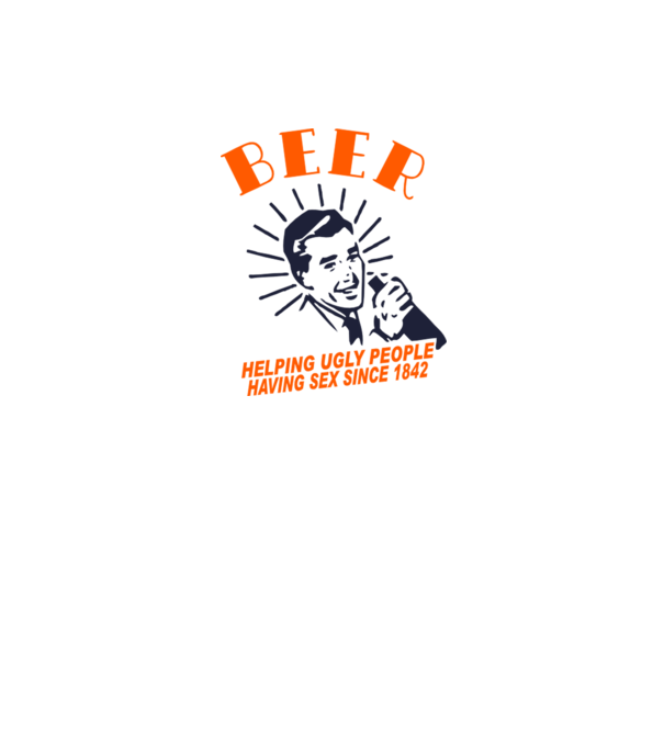 beeer model alb pe tricou