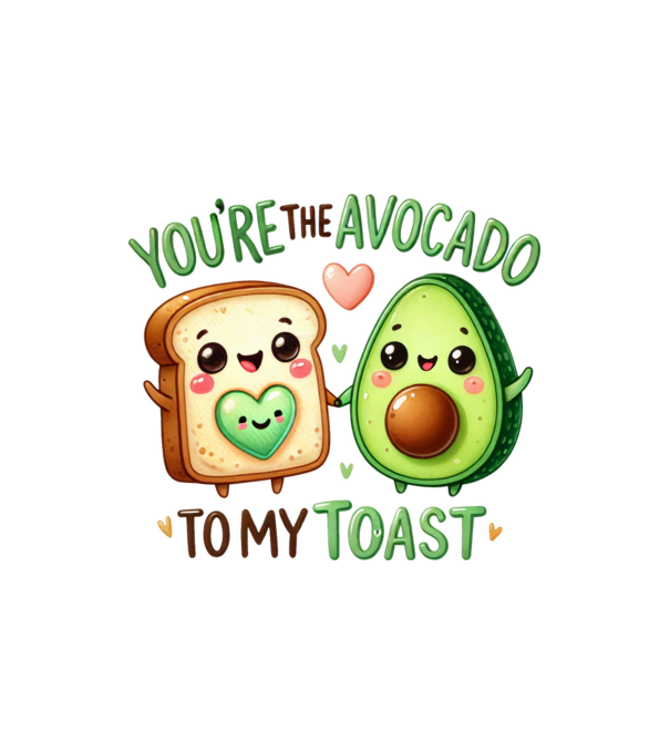 Avocado to my Toast model nisipiu pe tricou