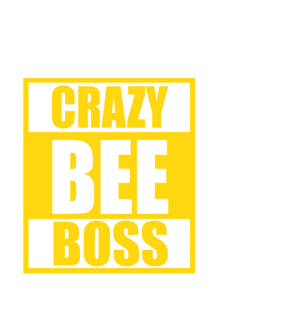 Crazy bee boss model negru pe tricou