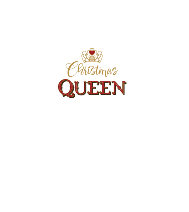 Christmas Queen model negru pe tricou