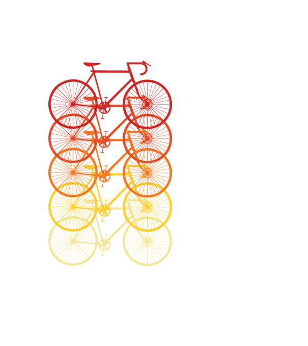 Retro Bike model negru pe tricou