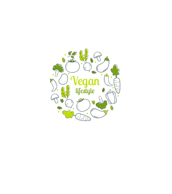 vegan lifestyle model alb pe tricou