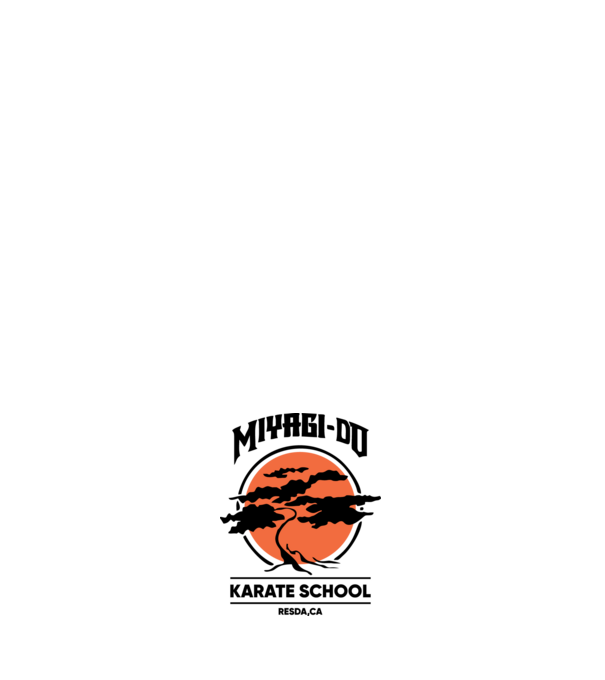 Miyagi-do karate school model roz deschis pe tricou