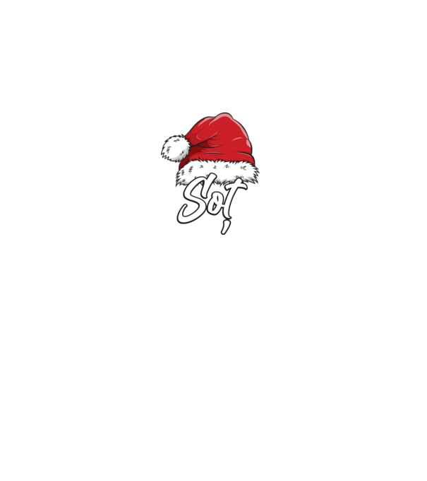 soț Santa Hat model gri pe tricou