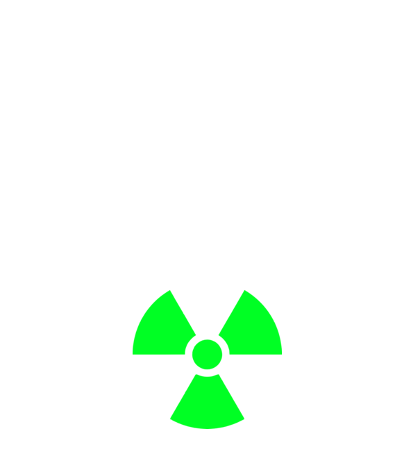 Atom model alb pe tricou