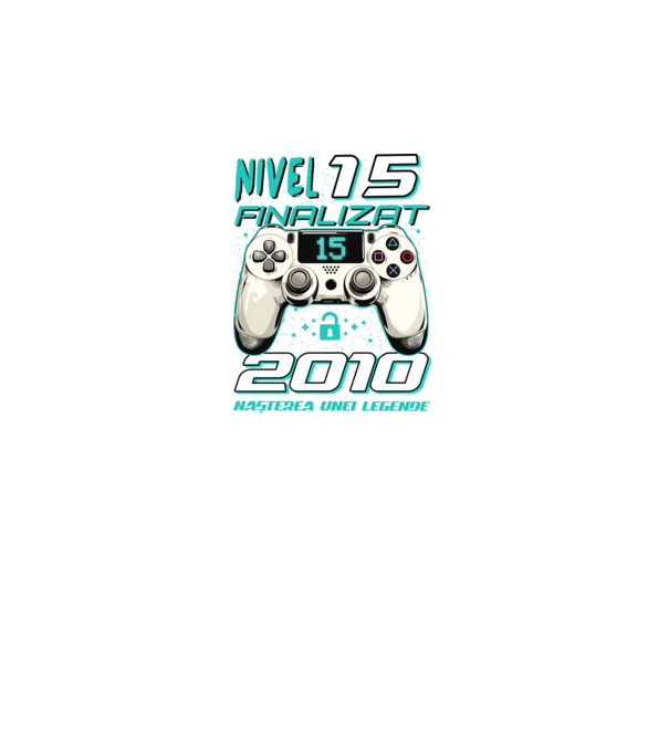 Nivel finalizat 15 2010 model negru pe tricou
