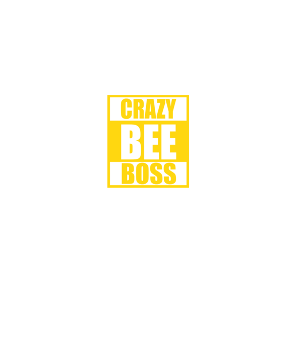 Crazy bee boss model negru pe tricou