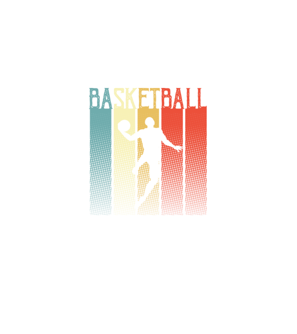 basketball vintage model negru pe tricou