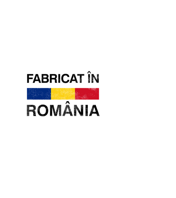 Fabricat în România model negru pe tricou