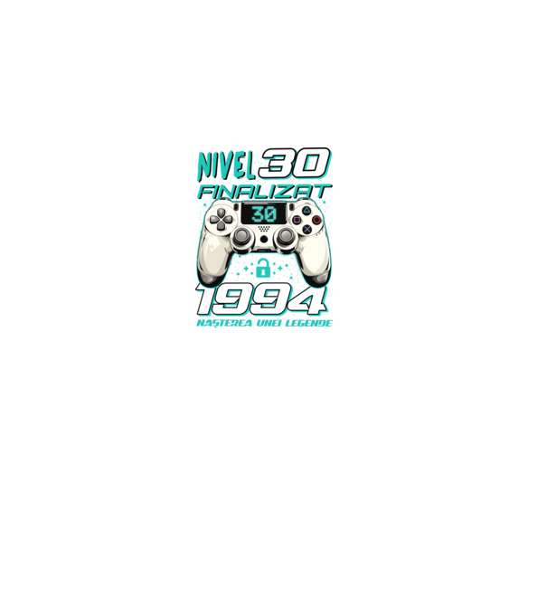 Nivel finalizat 30 1995 model negru pe tricou
