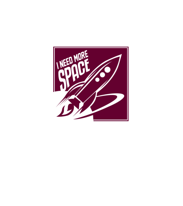 more space model alb pe tricou