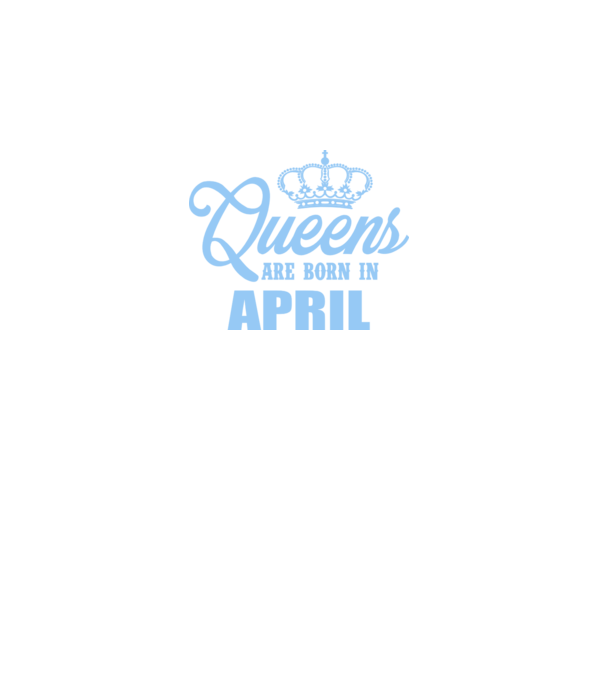 Queens are born in - April model gri închis pe tricou