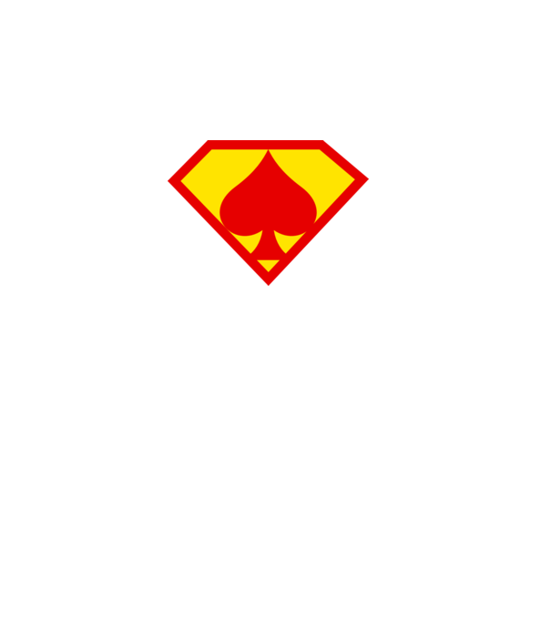 Supersportiv JUCĂTOR DE POKER model albastru regal pe tricou