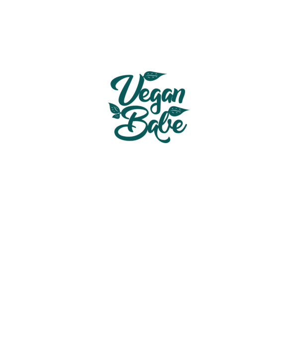 Vegan Babe model alb pe tricou
