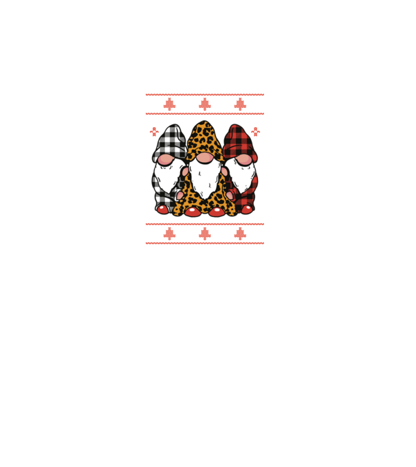 Ugly sweater gnomes model turcoaz pe tricou
