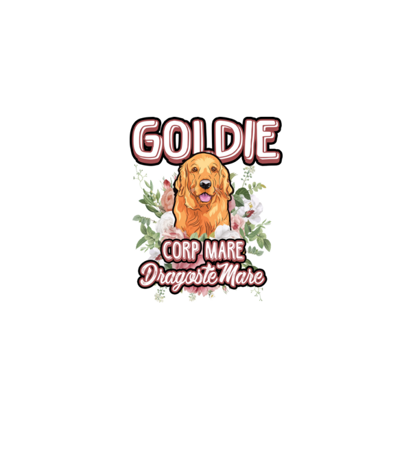 Goldie picioare mici dragoste mare model roz deschis pe tricou