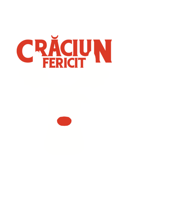 Căprioară de Crăciun antisocială model negru pe tricou