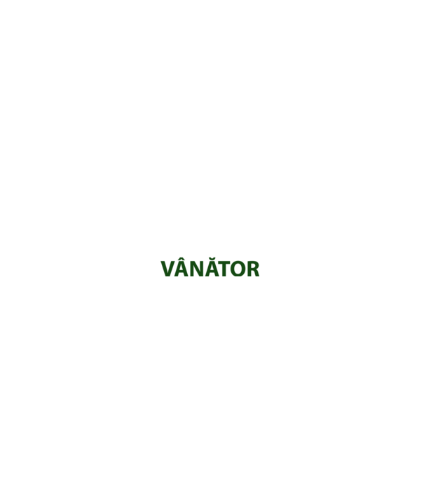 fii calm, sunt vânător model negru pe tricou