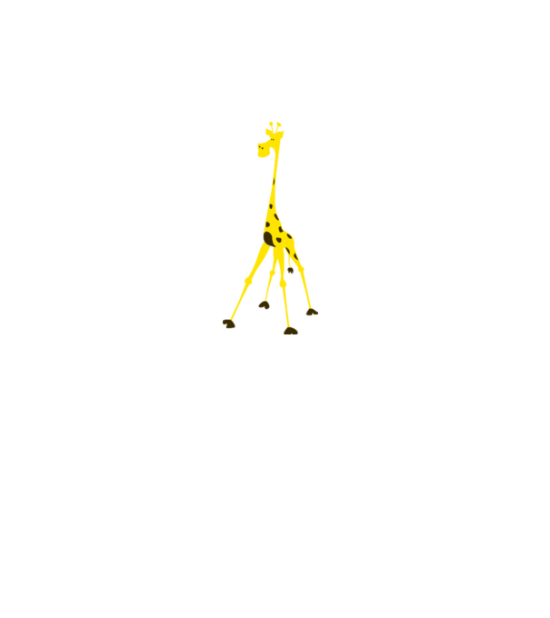 Giraffe model roz pe tricou