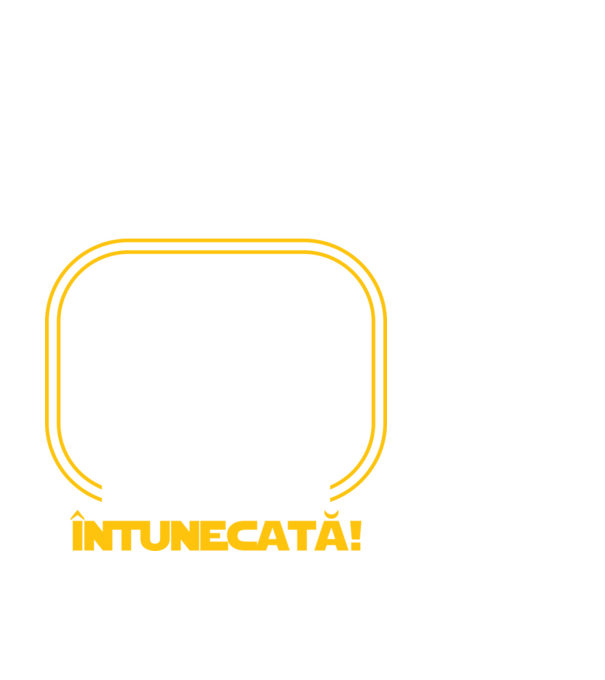 Prietenul nostru a trecut de partea întunecată model alb pe tricou