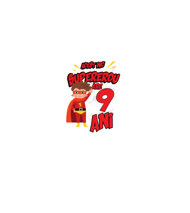Acest mic supererou are 9 ani model negru pe tricou