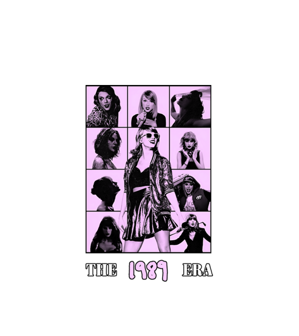 Taylor Swift ERAS lilac model alb pe tricou