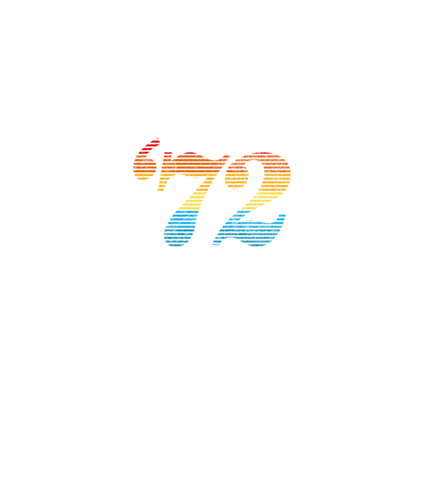 Retro Birthday 1972 model albastru închis pe tricou