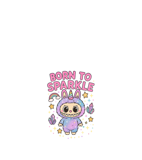 Born to sparkle model negru pe tricou
