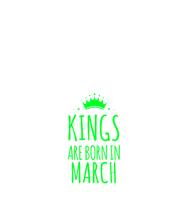 Kings are born in - March model albastru închis pe tricou