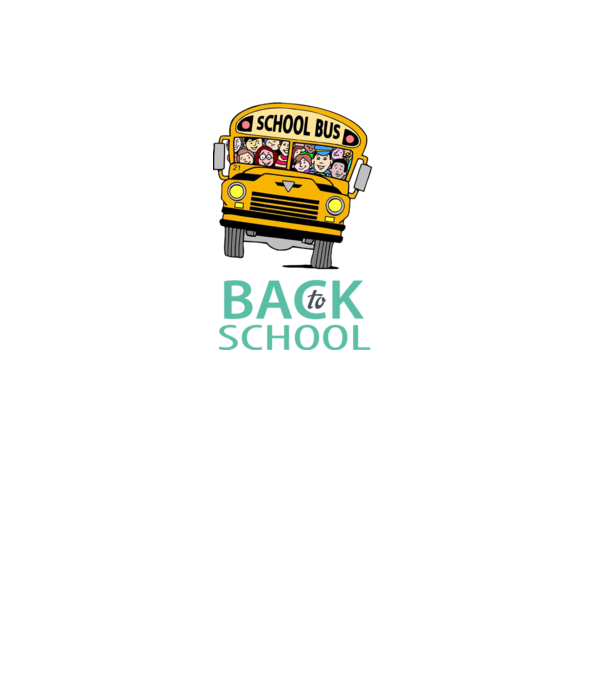 Back to school bus model negru pe tricou