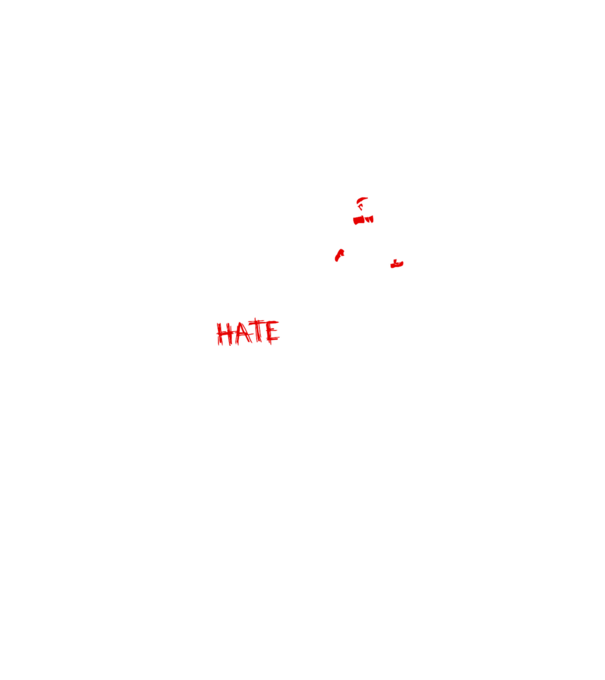 Zombies Hate Fast Food model negru pe tricou