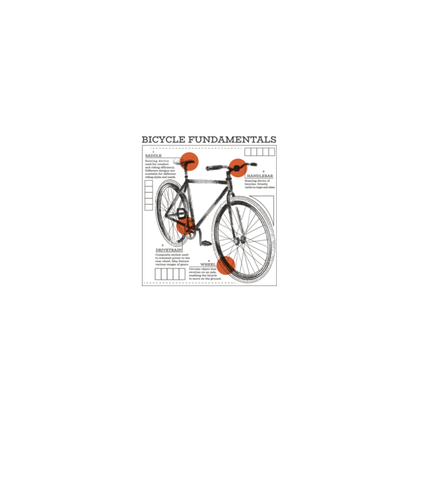 Bicycle fundamentals model gri pe tricou
