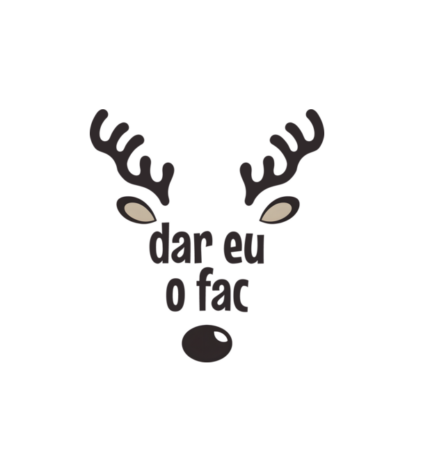 Dar eu o fac crăciun chiar căprioară Alb model alb pe tricou