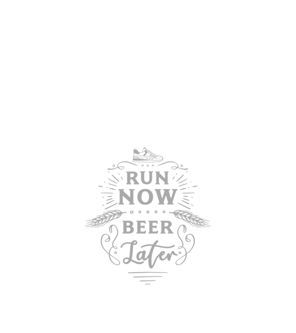 Run now beer later vintage model negru pe tricou
