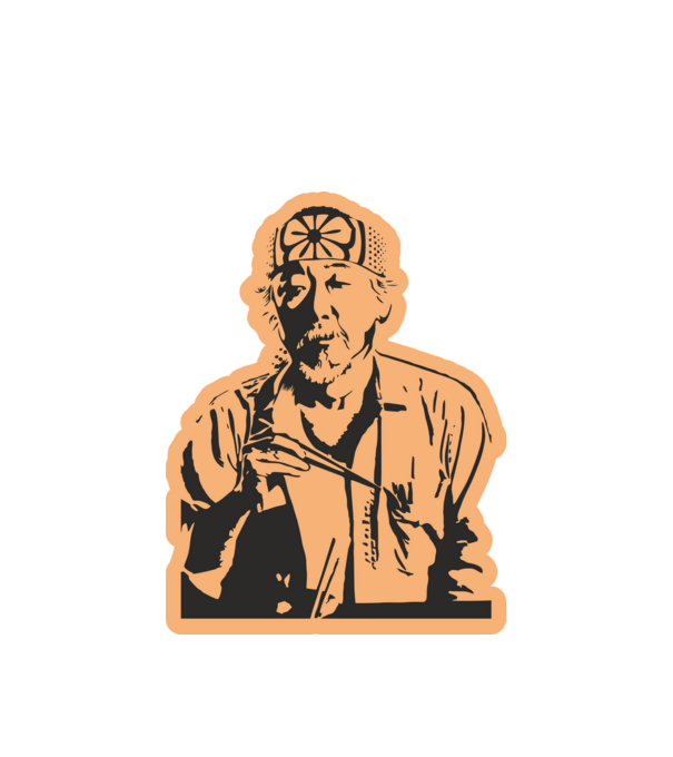 Mister miyagi cobra kai model alb pe tricou