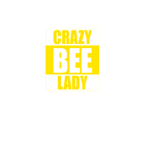 Crazy bee lady model negru pe tricou