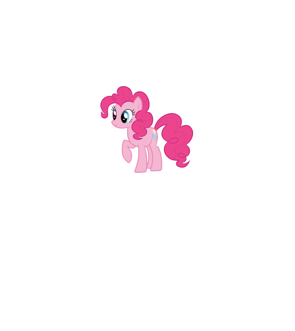 Pinkie Pie model alb pe tricou