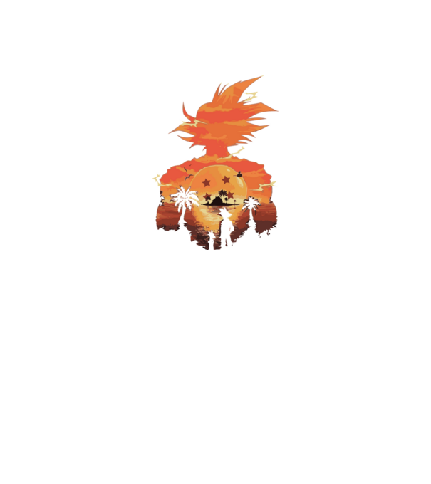 goku sunset 2 model negru pe tricou