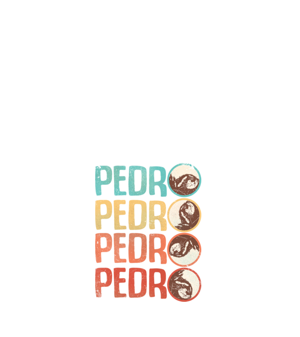 Pedro Pedro retro model alb pe tricou