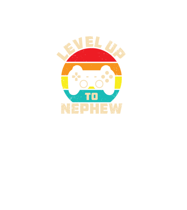 Level Up Nephew model negru pe tricou