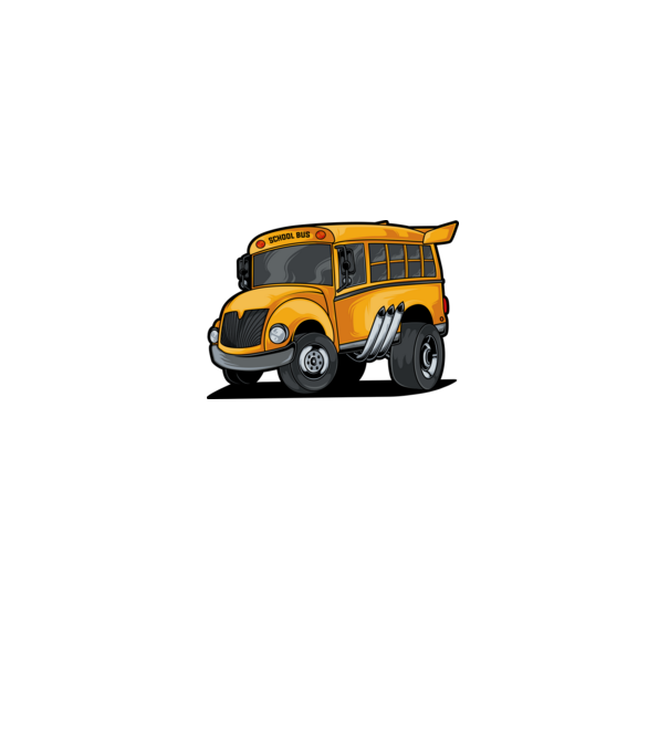 Autobuze model alb pe tricou