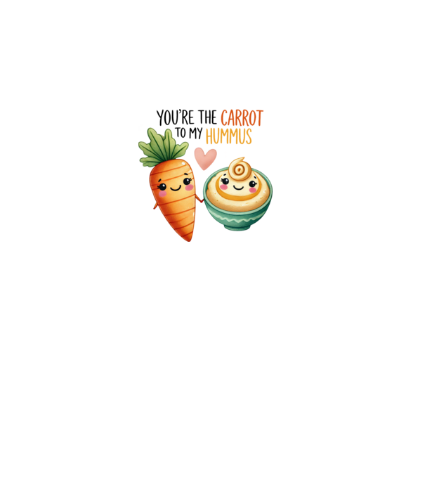 Carrot to my Hummus model roz deschis pe tricou