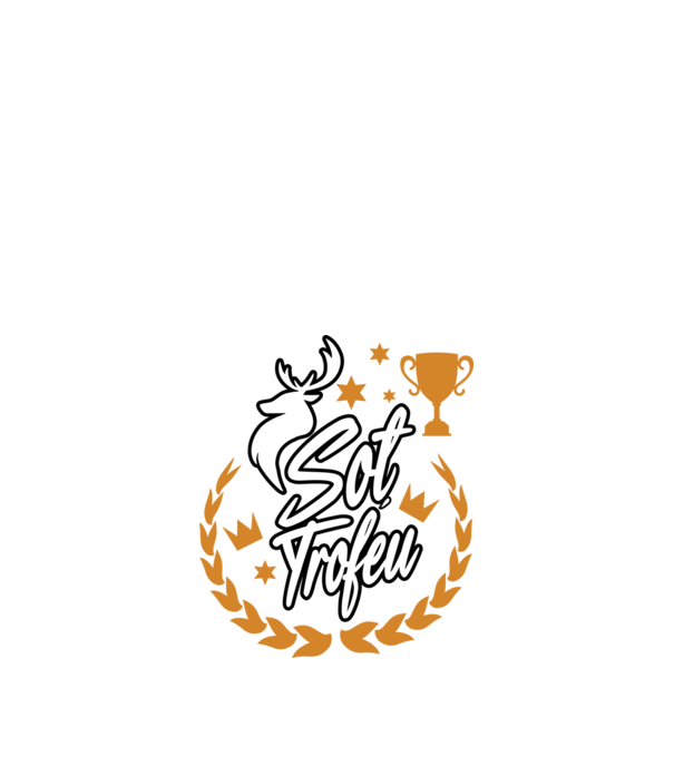 Soț trofeu model negru pe tricou